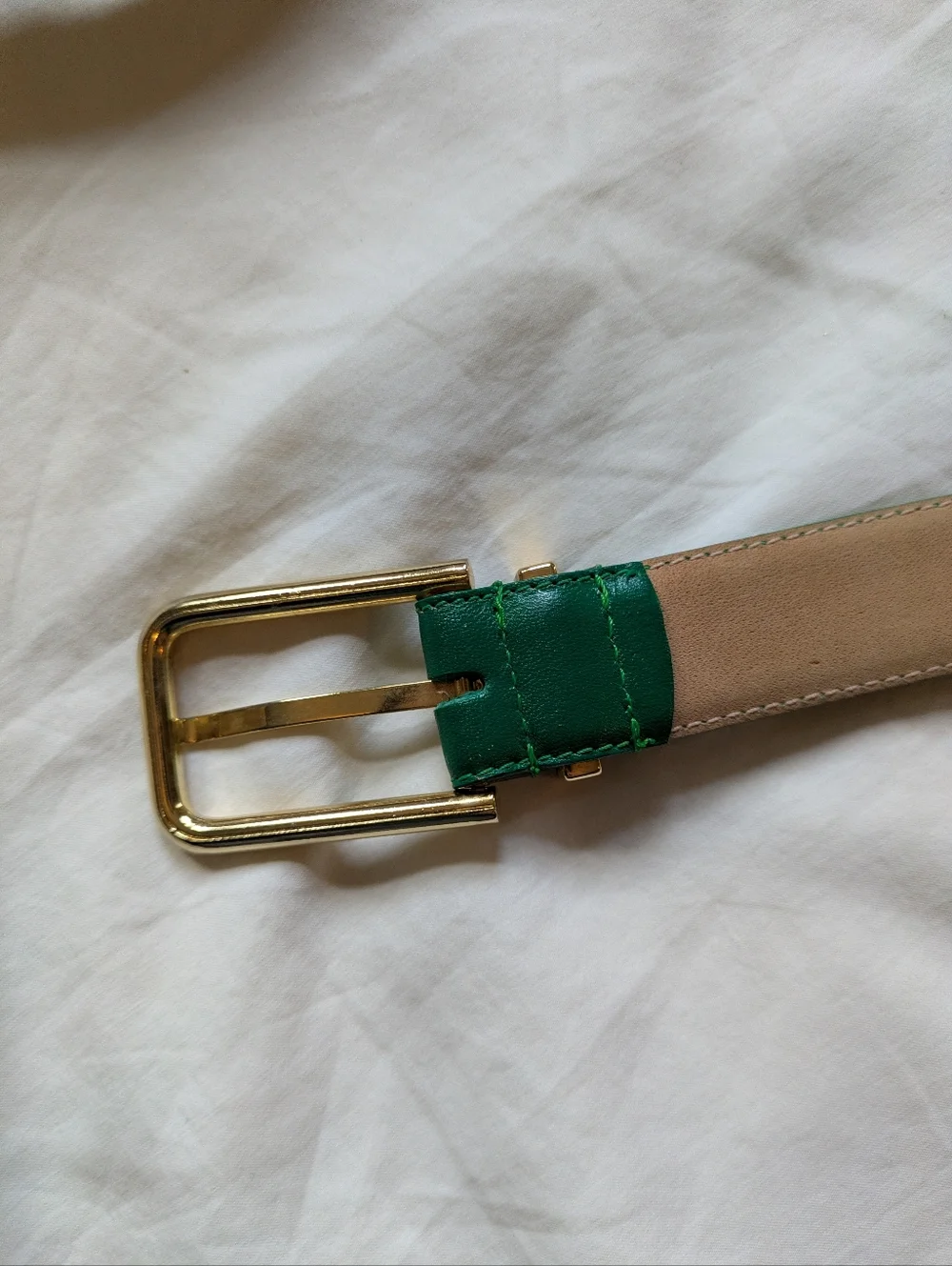 Liz Clairborne L Leather Belt Green